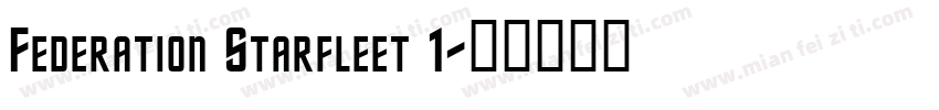Federation Starfleet 1字体转换